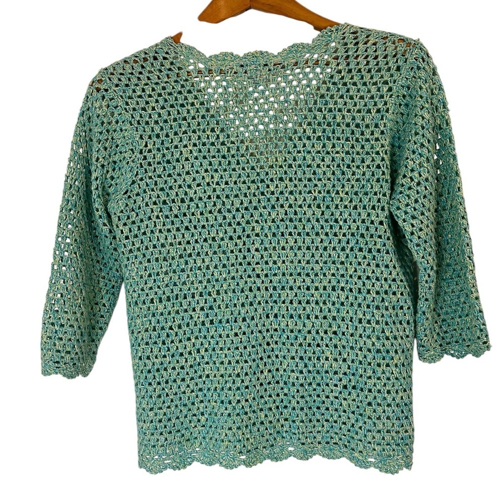 Vintage The TOG Shop Mint Green Cardigan size S - Picture 2 of 7